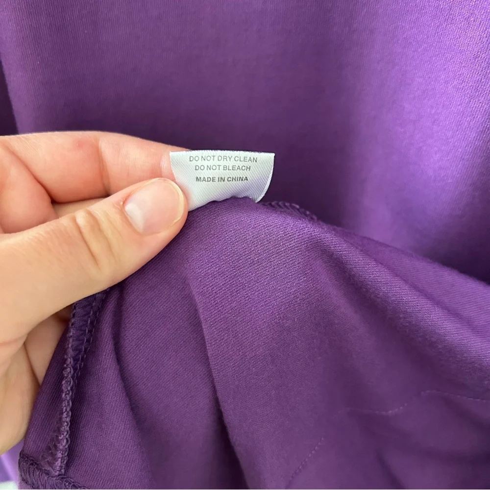 Purple Soft Cozy Open Front Cardigan - Picture 5 of 6